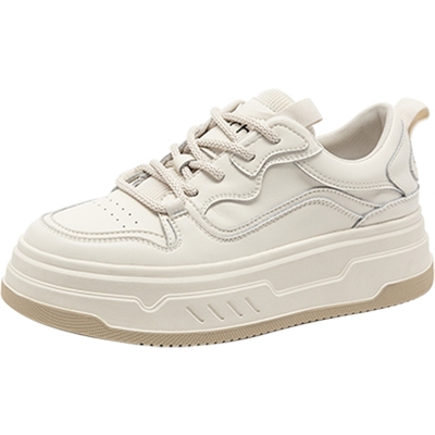 厚底小白鞋沙驰板鞋面包鞋