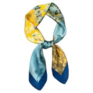 新款丝巾方巾丝巾百搭领巾70×70cm有1-2cm误差