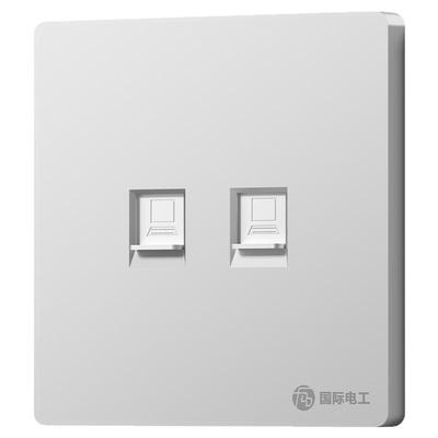 国际电工六类千兆双口网络插座