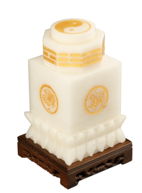 天然玉石客厅玄关传统中式摆件