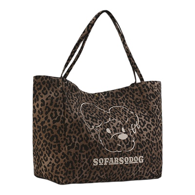 Dare买手店 SFSG 复古派对包包豹纹复古原创大包包容量单肩斜挎女