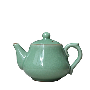 正品包邮大号陶瓷家用茶壶龙泉青瓷哥窑冰裂纹单壶功夫茶具 400ml