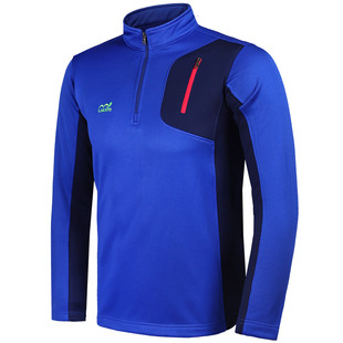 抓绒衣男款立领秋冬新款加厚保暖半拉链加绒户外运动摇粒绒登山服