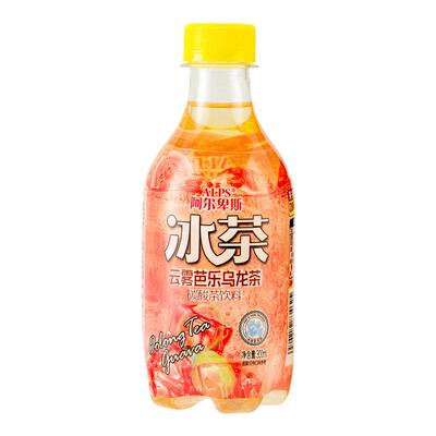 阿尔卑斯冰茶300ml*6瓶碳酸茶饮料冰柠檬味清爽果味饮料一整箱装