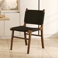 [Резиновое дерево] Высота сиденья 45 см/элегантный черный + черная веревка