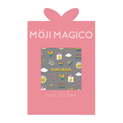 茉季中国美甲贴纸立体浮雕效果