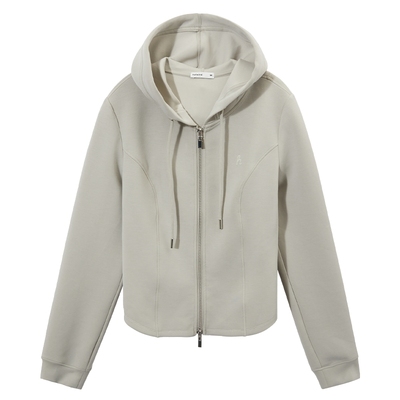 热风2025年春季新款女士开衫卫衣