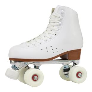 世纪福虎新款双排溜冰鞋成人旱冰鞋溜冰场专用轮滑鞋金属支架