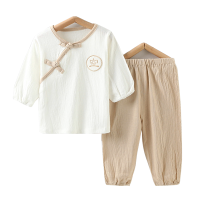 人之初婴儿夏装男童女童薄款两件套汉服宝宝夏款婴儿衣服套装儿童