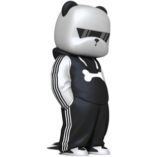 玻璃钢卡通雕塑定制大型户外迎宾IP吉祥物网红打卡方仔熊落地摆件