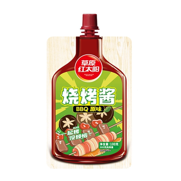 草原红太阳烧烤肉酱蘸料香辣黑椒