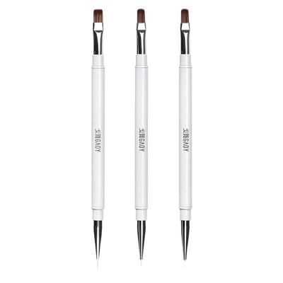 gaoy戈雅日式双头美甲建构笔指甲彩绘拉线笔圆头光疗笔刷套装工具