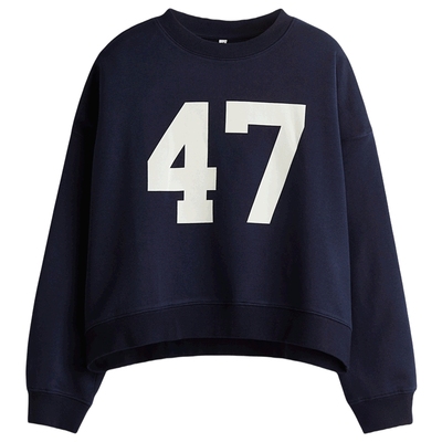 HM女装卫衣冬季新款鬼马少女美式风大廓形套头卫衣外套1297143