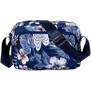 菲都狄都中年妈妈斜挎包女时尚休闲百搭帆布单肩包牛津布尼龙小包