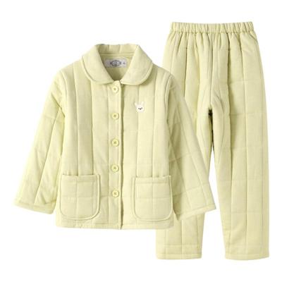 美标咖啡碳夹棉梭织磨毛冬季套装