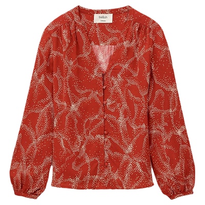 【新年限定胶囊系列】bash春季星点跃马红色衬衫上衣小衫1H25HAZE