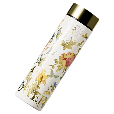 芍药花纯钛保温杯七夕礼物送女生