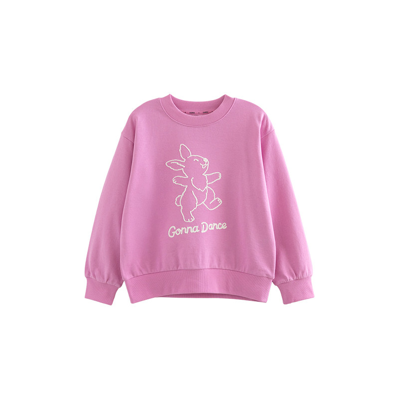 ILOVEJ女童兔子刺绣卫衣