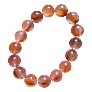 天然满盆猫眼红兔毛水晶聚宝盆手链男女生发晶手串幽灵饰品送礼物