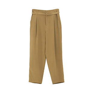 HONRN/红人显瘦裤子桑蚕丝真丝九分休闲裤女夏季薄款HH22OK872