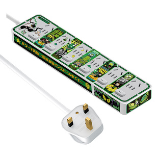 公牛英标插排转换插头插线板个性圆形立式DIY转换器英国新加坡