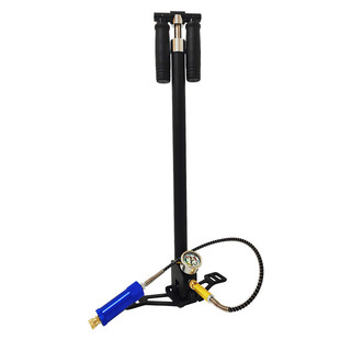 正品新款四级高压打气筒40mpa 不锈钢管铜活塞耐用省力可折叠便携