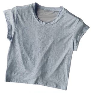 短裤透气美背运动上衣网纱短袖T恤健身跑步罩衫高级感瑜伽服夏