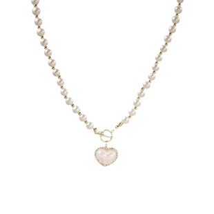 珍珠项链女轻奢爱心2026年新款潮小众设计感锁骨链高级感气质颈链