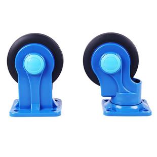 万向轮静音脚轮平板手推车轮子5滑轮片定向轮4橡胶承重顺丰车轱辘