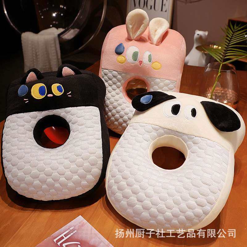 冰丝豆豆午睡枕头办公室夏睡觉枕枕抱靠枕小学生趴睡女生午休神器