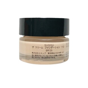 新款日本本土suqqu苏酷黑瓶记忆塑形粉底霜110# 小样4g奶油肌保湿