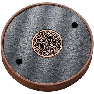 小型茶盘干泡台2025新款家用茶托盘茶海沥水储水乌金石茶台茶具