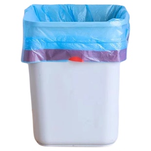 抽绳垃圾袋家用加厚大号厨房宿舍用学生实惠装带提手彩色塑料袋