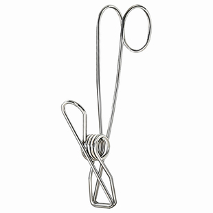 浴室厨房挂杆挂钩毛巾杆长尾夹挂钩不锈钢架夹子洗漱台收纳整理