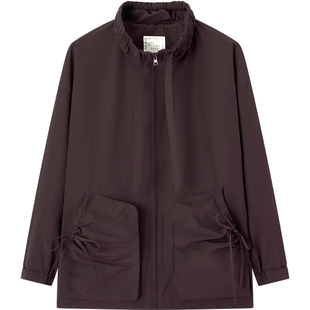 爱居兔休闲设计感廓形外套女2025年秋季新款高级显白质感上衣