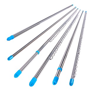 304不锈钢伸缩晾衣杆一根管阳台室外晒衣杆加粗加厚龙门架晒被子