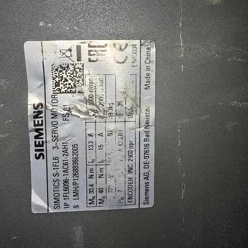询价-1FL6096-1AC61-2AH1 V90伺服电机-可维修