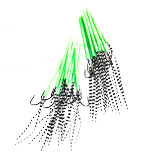 CXZHI海钓渔山带鱼韩国钓组夜光2米子线长柄双倒刺太刀鱼仕挂单钩