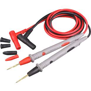 通用万用表表笔细尖表笔线特尖指针不锈钢防冻软硅胶万能表笔配件