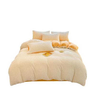 冬季双面牛奶绒被套珊瑚加绒被罩