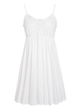 艺录法式宫廷吊带睡裙带胸垫
