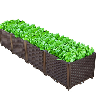 阳台种菜专用箱花盆楼顶种植箱室户外蔬菜长方形家用特大号家庭院
