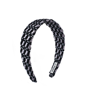 L9000/小众原创宽边格子发箍女款复古轻奢高级感发卡高档简约头饰