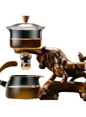 中式牛气冲天生肖摆件客厅