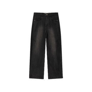 凯施迪莱赛尔牛仔裤男士夏季新品简约百搭裤子宽松直筒休闲长裤男