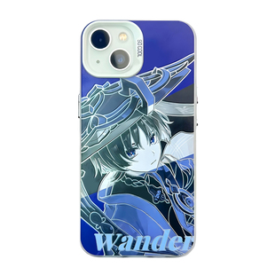 原神手机壳申鹤新款神里绫华雷神胡桃莱欧斯利适用苹果16彩银壳iphone15华为p70小米15红米k80iqoo13一加ace5