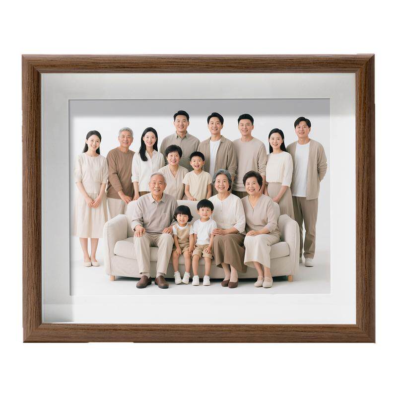 全家福相框挂墙洗照片加打印做成相册框架10寸冲印a4放大合照画框