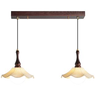 依诗豪 法式中古卧室床头吊灯民宿吧台阳台过道灯双头餐厅吊灯