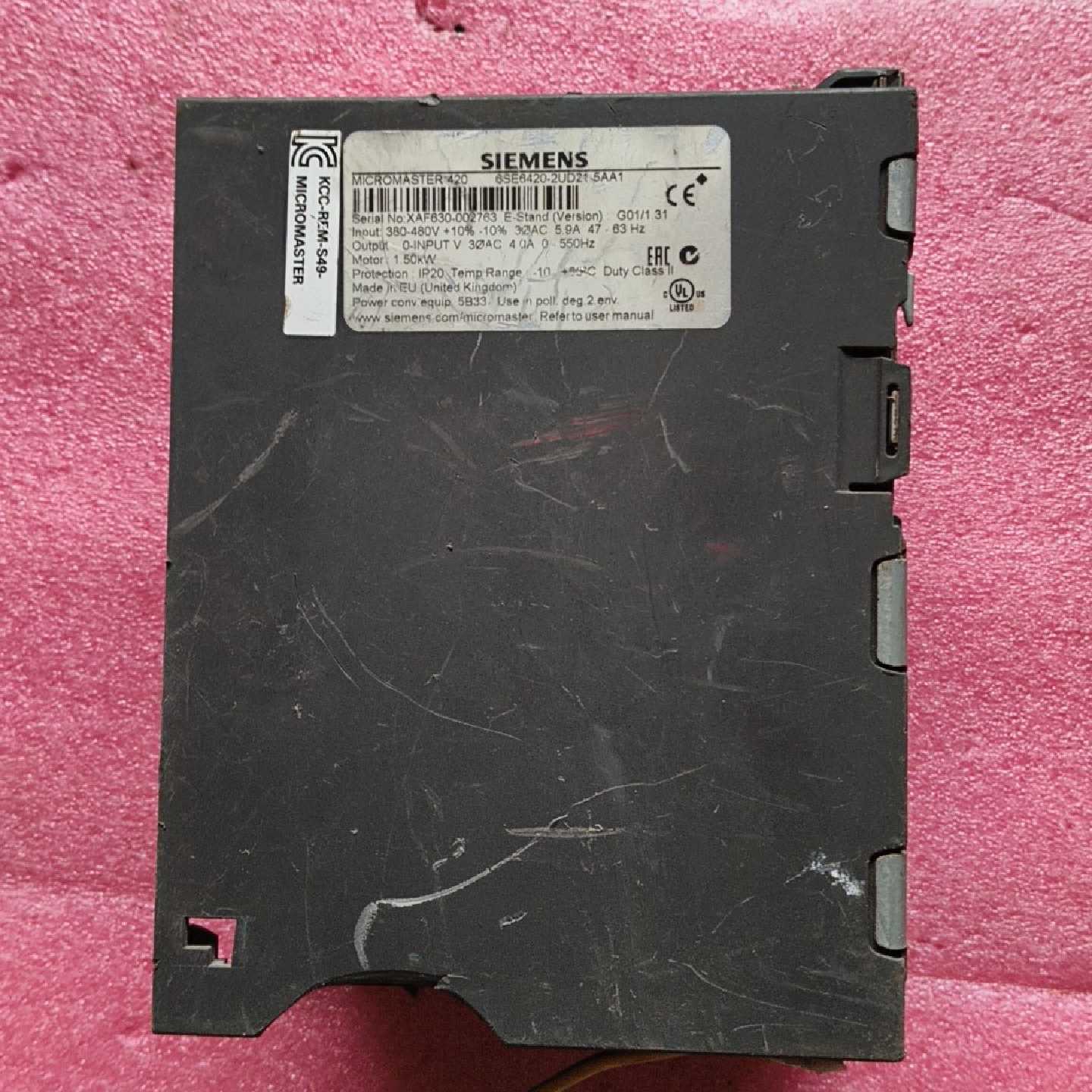 议价西门子变频器，6SE6420-2UD21-5AA1，1.5k