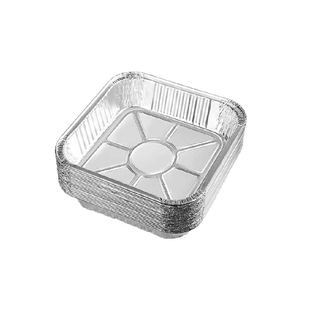 空气炸锅专用锡纸盘方形烤盘锡纸盒烘焙锡纸烤箱家用铝箔纸锡纸碗